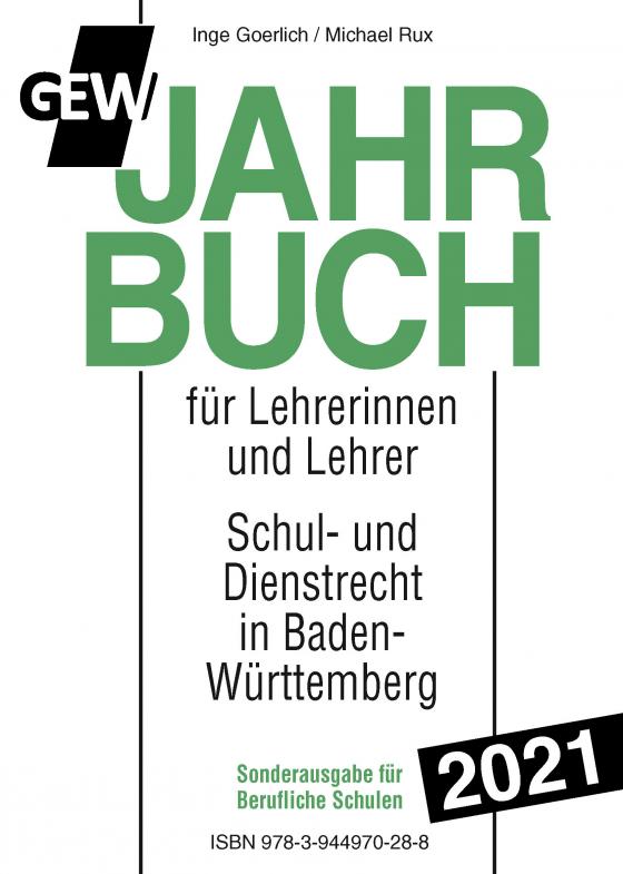 Cover-Bild GEW-Jahrbuch 2021 Berufl. Schulen