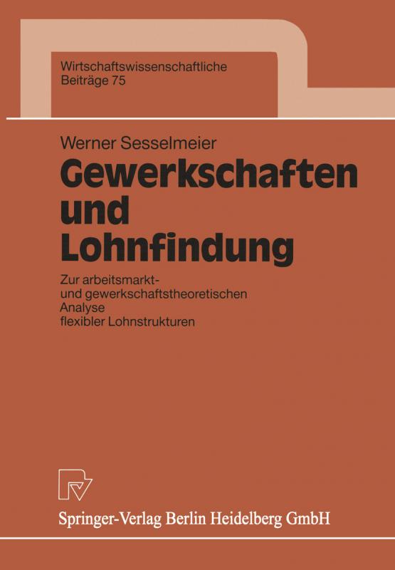 Cover-Bild Gewerkschaften und Lohnfindung