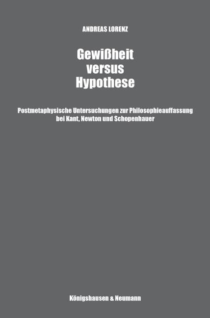 Cover-Bild Gewißheit versus Hypotheses.