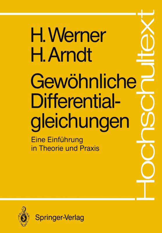 Cover-Bild Gewöhnliche Differentialgleichungen