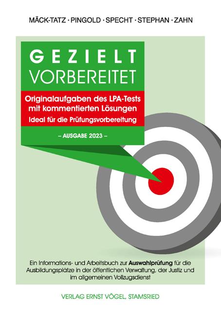 Cover-Bild Gezielt vorbereitet Originalaufgaben des LPA-Tests mit kommentierten Lösungen. Ideal für die Prüfungsvorbereitung. -Ausgabe 2023-