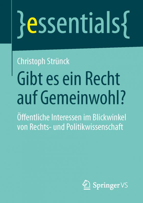 Cover-Bild Gibt es ein Recht auf Gemeinwohl?