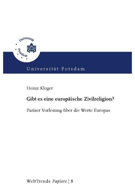 Cover-Bild Gibt es eine europäische Zivilreligion?