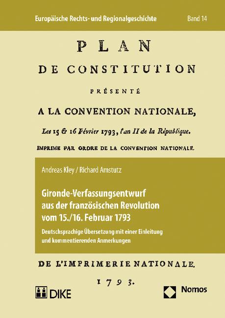 Cover-Bild Gironde-Verfassungsentwurf aus der französischen Revolution vom 15./16. Februar 1793
