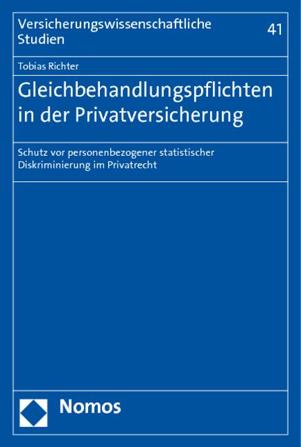 Cover-Bild Gleichbehandlungspflichten in der Privatversicherung