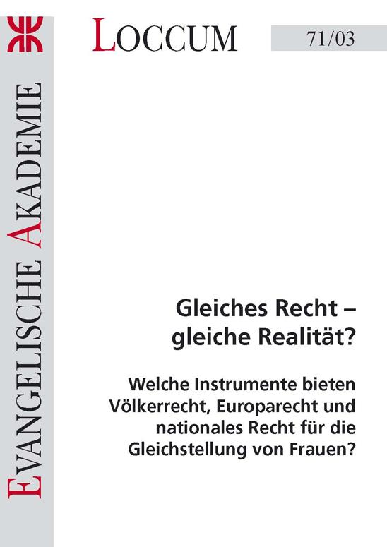 Cover-Bild Gleiches Recht - Gleiche Realität?