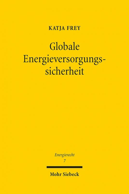 Cover-Bild Globale Energieversorgungssicherheit