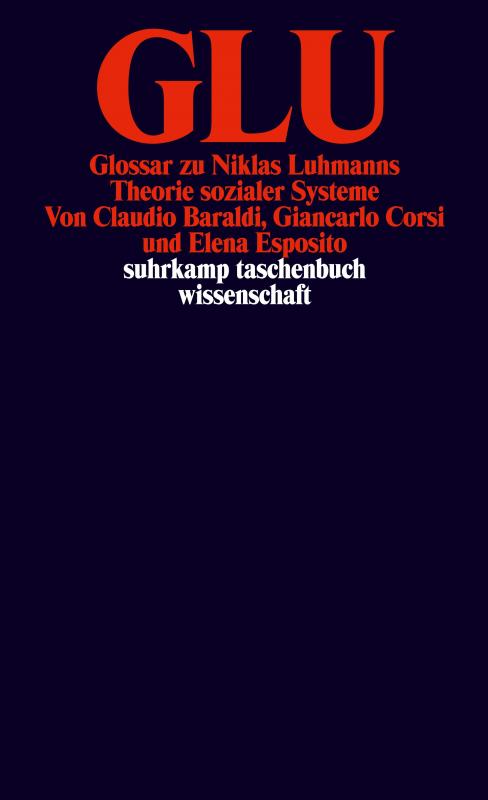 Cover-Bild GLU. Glossar zu Niklas Luhmanns Theorie sozialer Systeme