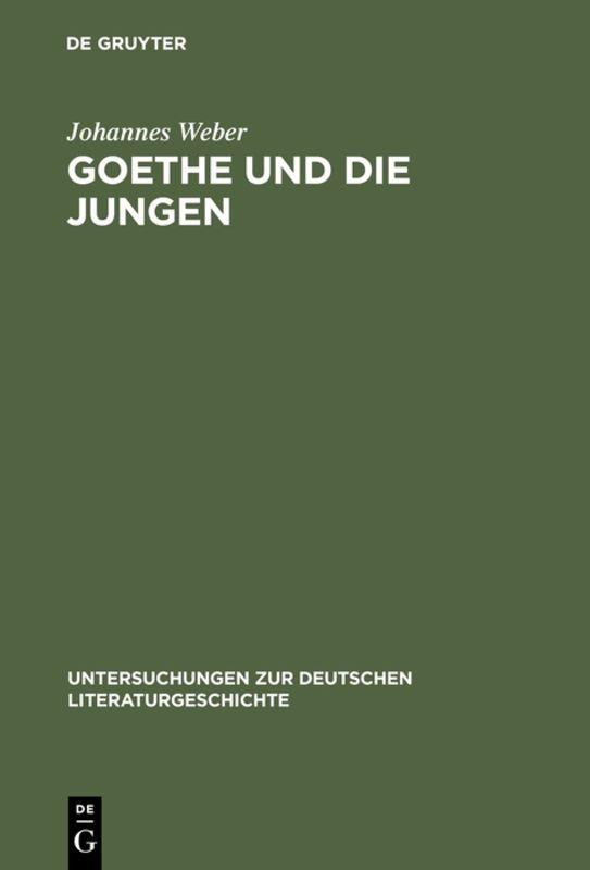 Cover-Bild Goethe und die Jungen