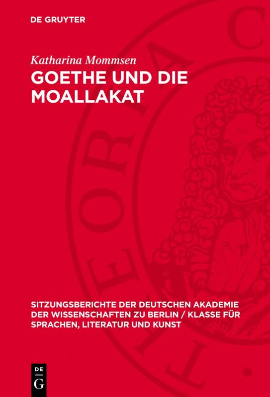 Cover-Bild Goethe und die Moallakat
