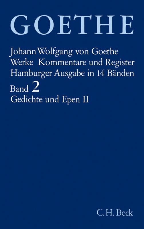 Cover-Bild Goethes Werke Bd. 2: Gedichte und Epen II