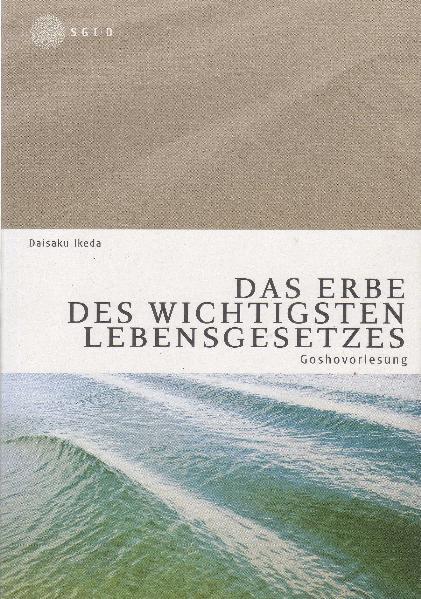 Cover-Bild Goshovorlesung "Das Erbe des wichtigsten Lebensgesetzes"