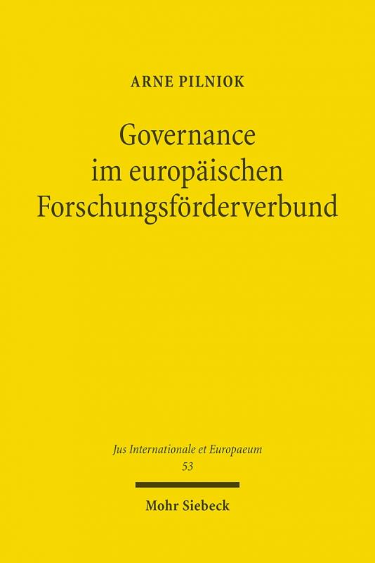 Cover-Bild Governance im europäischen Forschungsförderverbund