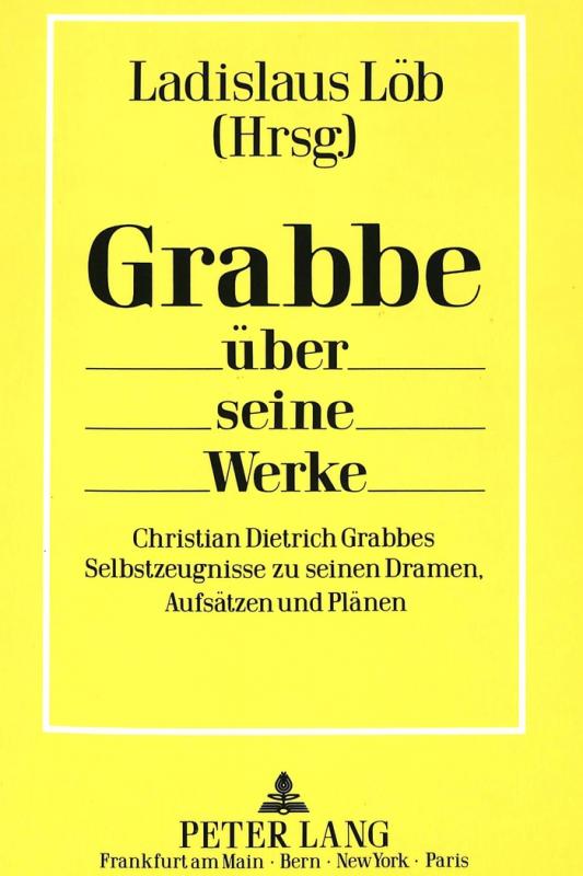 Cover-Bild Grabbe über seine Werke