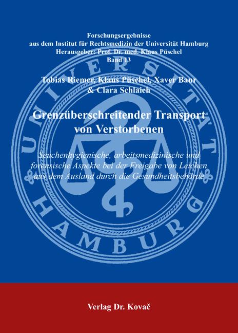 Cover-Bild Grenzüberschreitender Transport von Verstorbenen