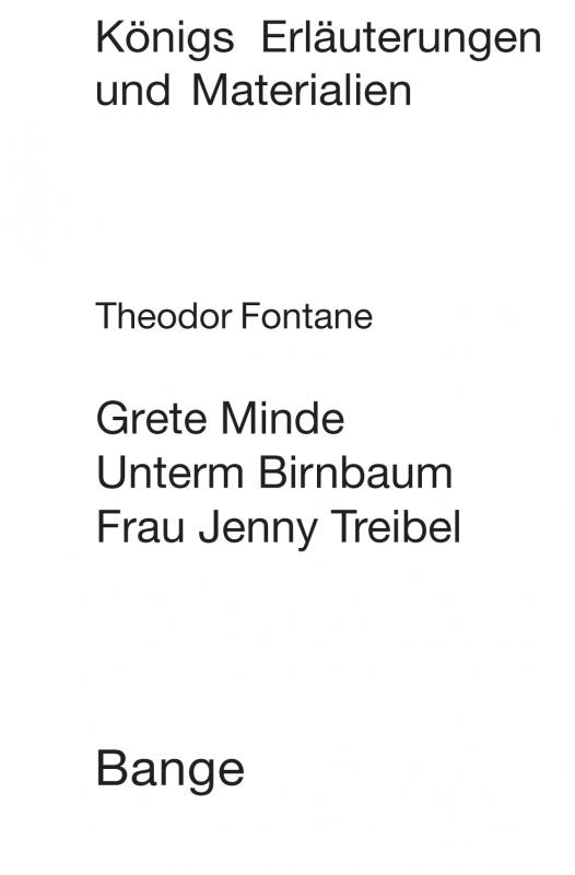 Cover-Bild Grete Minde / Unterm Birnbaum. Textanalyse und Interpretation.