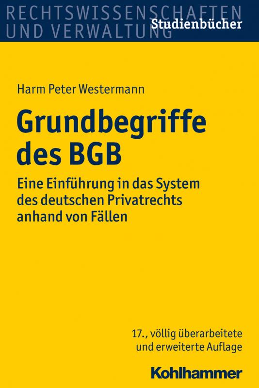 Cover-Bild Grundbegriffe des BGB