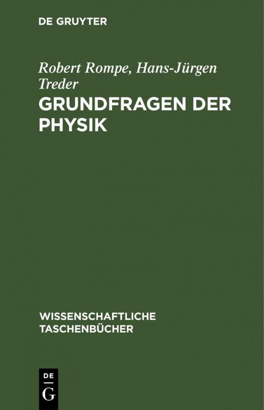Cover-Bild Grundfragen der Physik