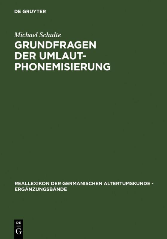 Cover-Bild Grundfragen der Umlautphonemisierung