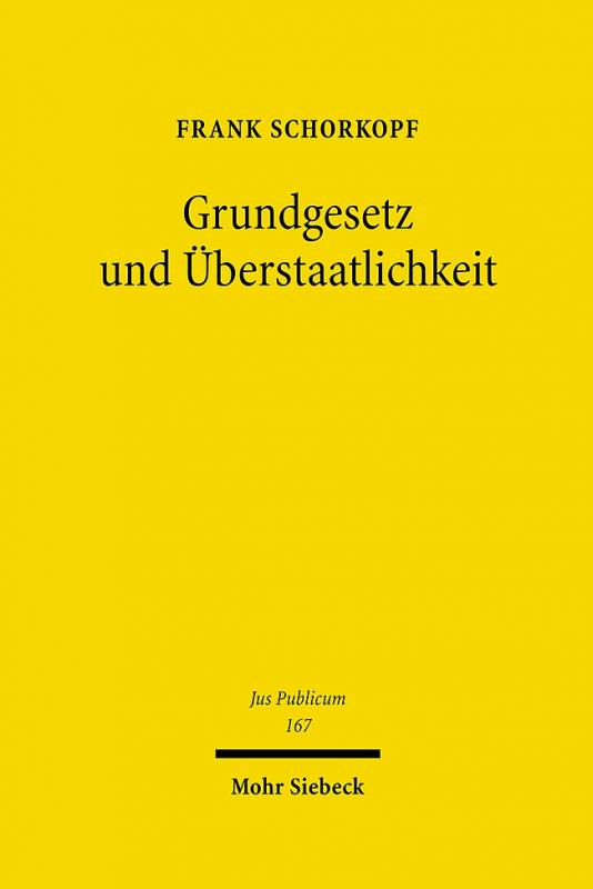 Cover-Bild Grundgesetz und Überstaatlichkeit