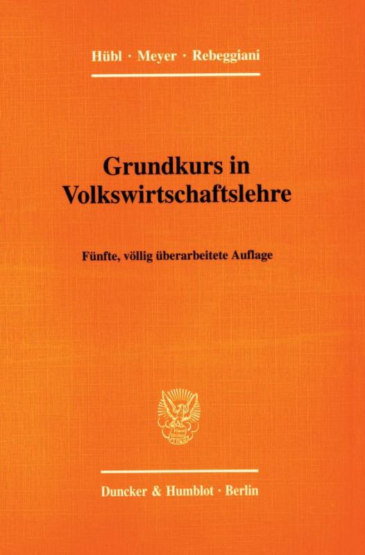 Cover-Bild Grundkurs in Volkswirtschaftslehre.