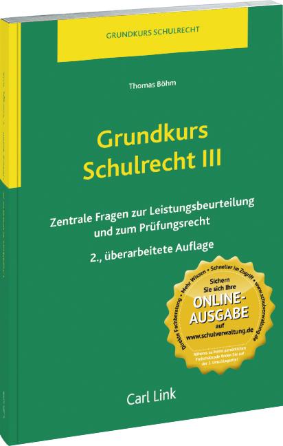 Cover-Bild Grundkurs Schulrecht III