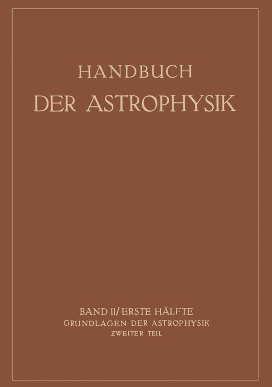 Cover-Bild Grundlagen der Astrophysik