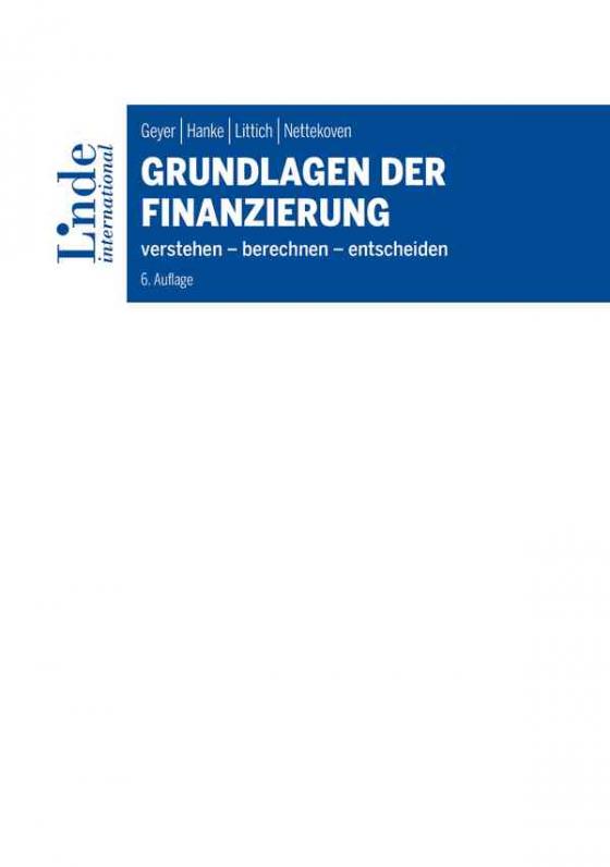 Cover-Bild Grundlagen der Finanzierung