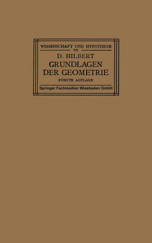 Cover-Bild Grundlagen der Geometrie