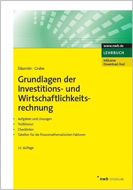Cover-Bild Grundlagen der Investitions- und Wirtschaftlichkeitsrechnung