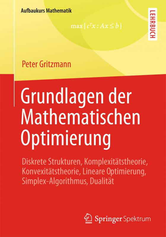 Cover-Bild Grundlagen der Mathematischen Optimierung