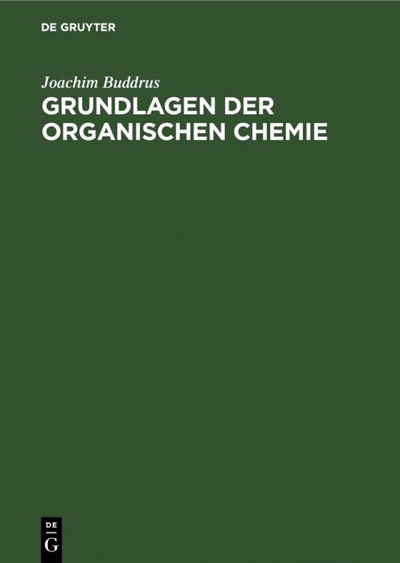 Cover-Bild Grundlagen der Organischen Chemie