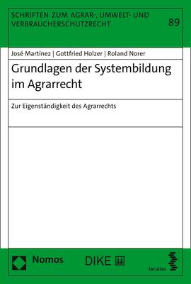 Cover-Bild Grundlagen der Systembildung im Agrarrecht