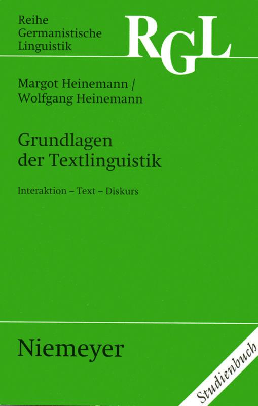 Cover-Bild Grundlagen der Textlinguistik