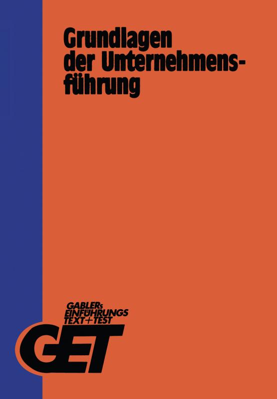 Cover-Bild Grundlagen der Unternehmensführung