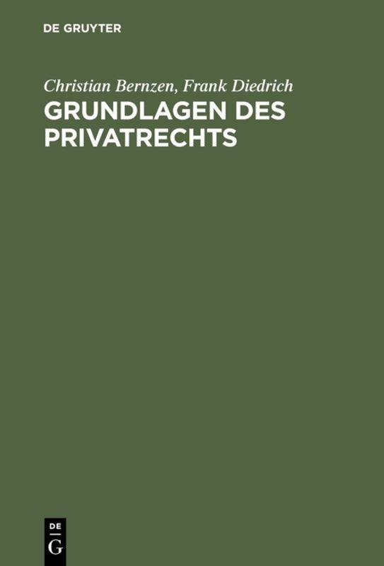 Cover-Bild Grundlagen des Privatrechts