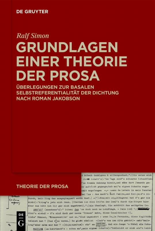 Cover-Bild Grundlagen einer Theorie der Prosa