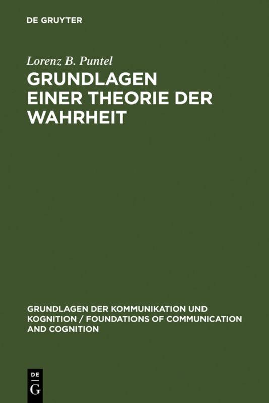 Cover-Bild Grundlagen einer Theorie der Wahrheit