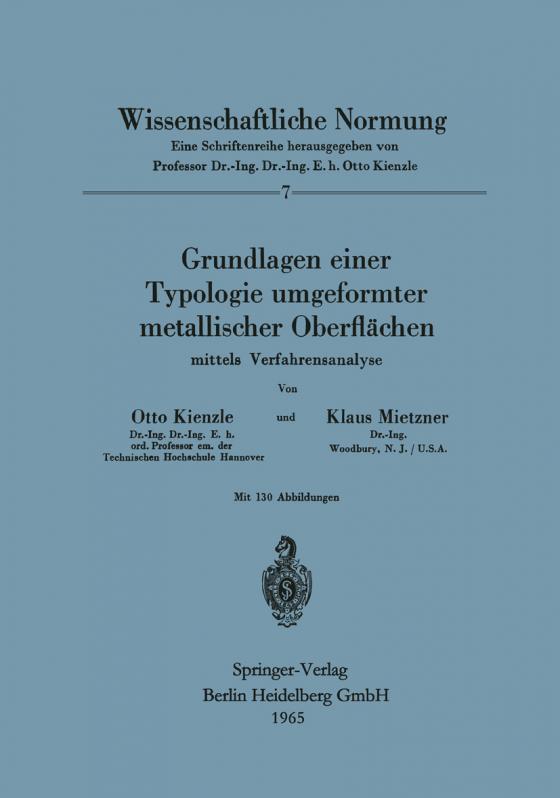 Cover-Bild Grundlagen einer Typologie umgeformter metallischer Oberflächen