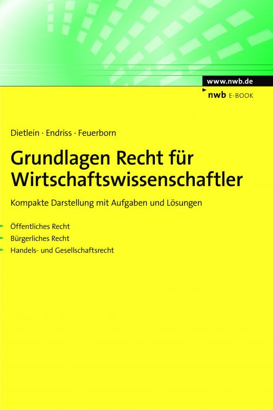 Cover-Bild Grundlagen Recht für Wirtschaftswissenschaftler