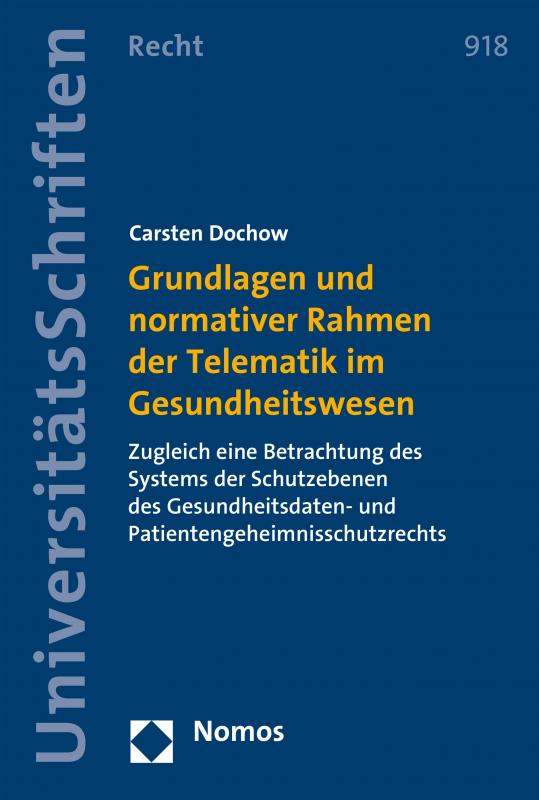 Cover-Bild Grundlagen und normativer Rahmen der Telematik im Gesundheitswesen