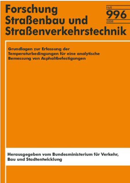 Cover-Bild Grundlagen zur Erfassung der Temperaturbedingungen für eine analytische Bemessung von Asphaltbefestigungen