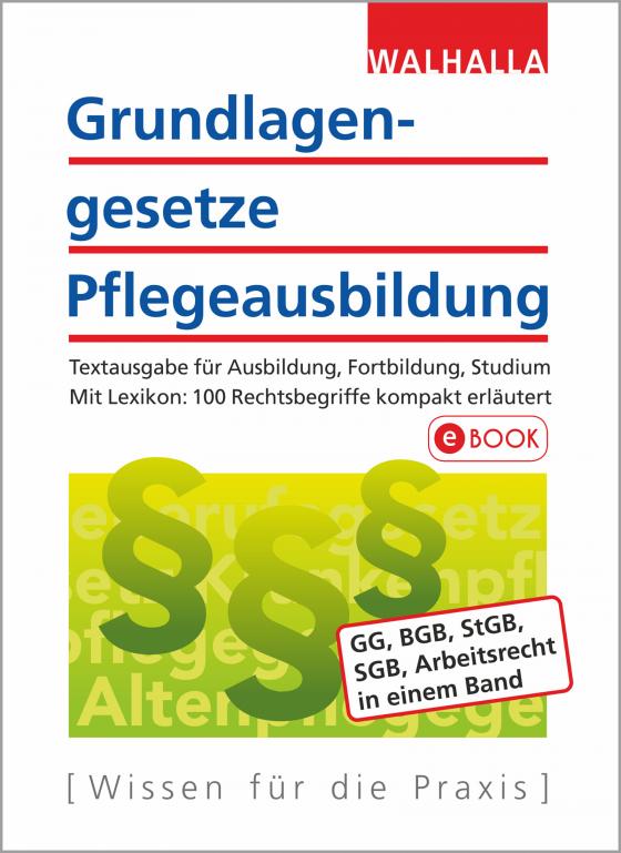 Cover-Bild Grundlagengesetze Pflegeausbildung