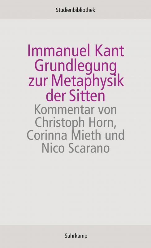 Cover-Bild Grundlegung zur Metaphysik der Sitten