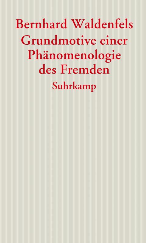 Cover-Bild Grundmotive einer Phänomenologie des Fremden