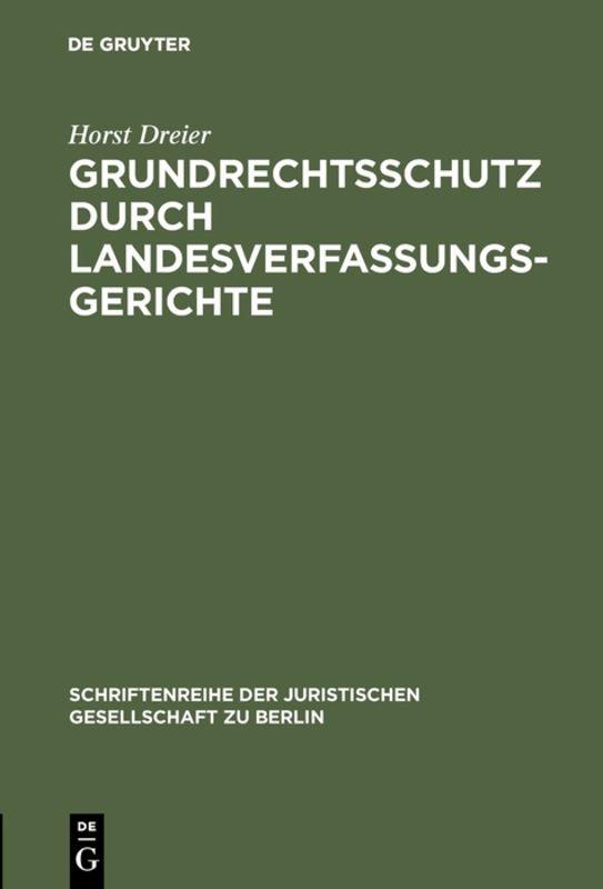 Cover-Bild Grundrechtsschutz durch Landesverfassungsgerichte