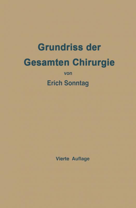 Cover-Bild Grundriss der Gesamten Chirurgie