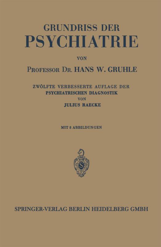 Cover-Bild Grundriss der Psychiatrie