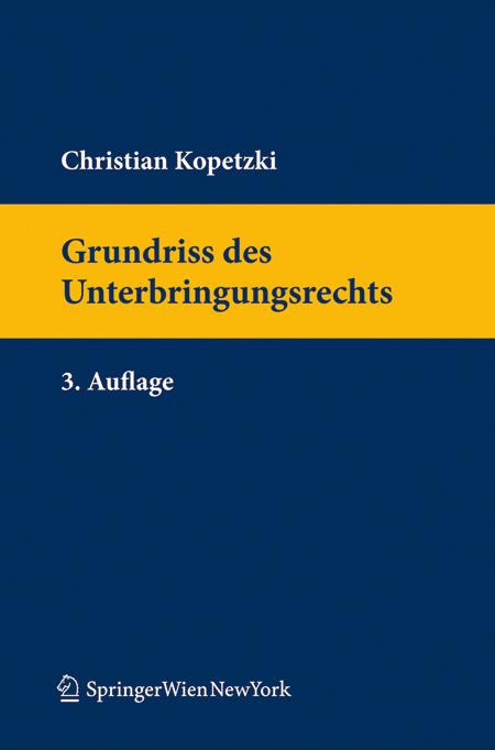 Cover-Bild Grundriss des Unterbringungsrechts