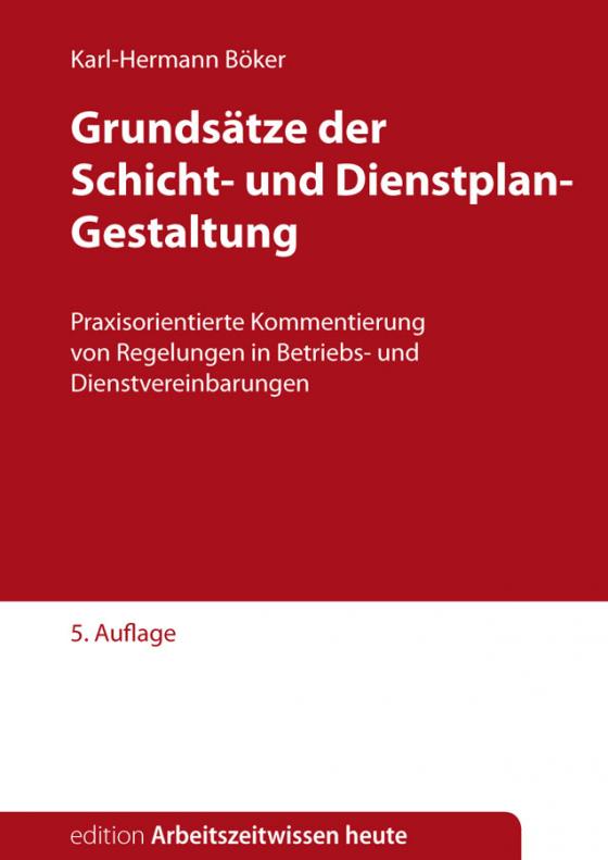 Cover-Bild Grundsätze der Schicht- und Dienstplan-Gestaltung